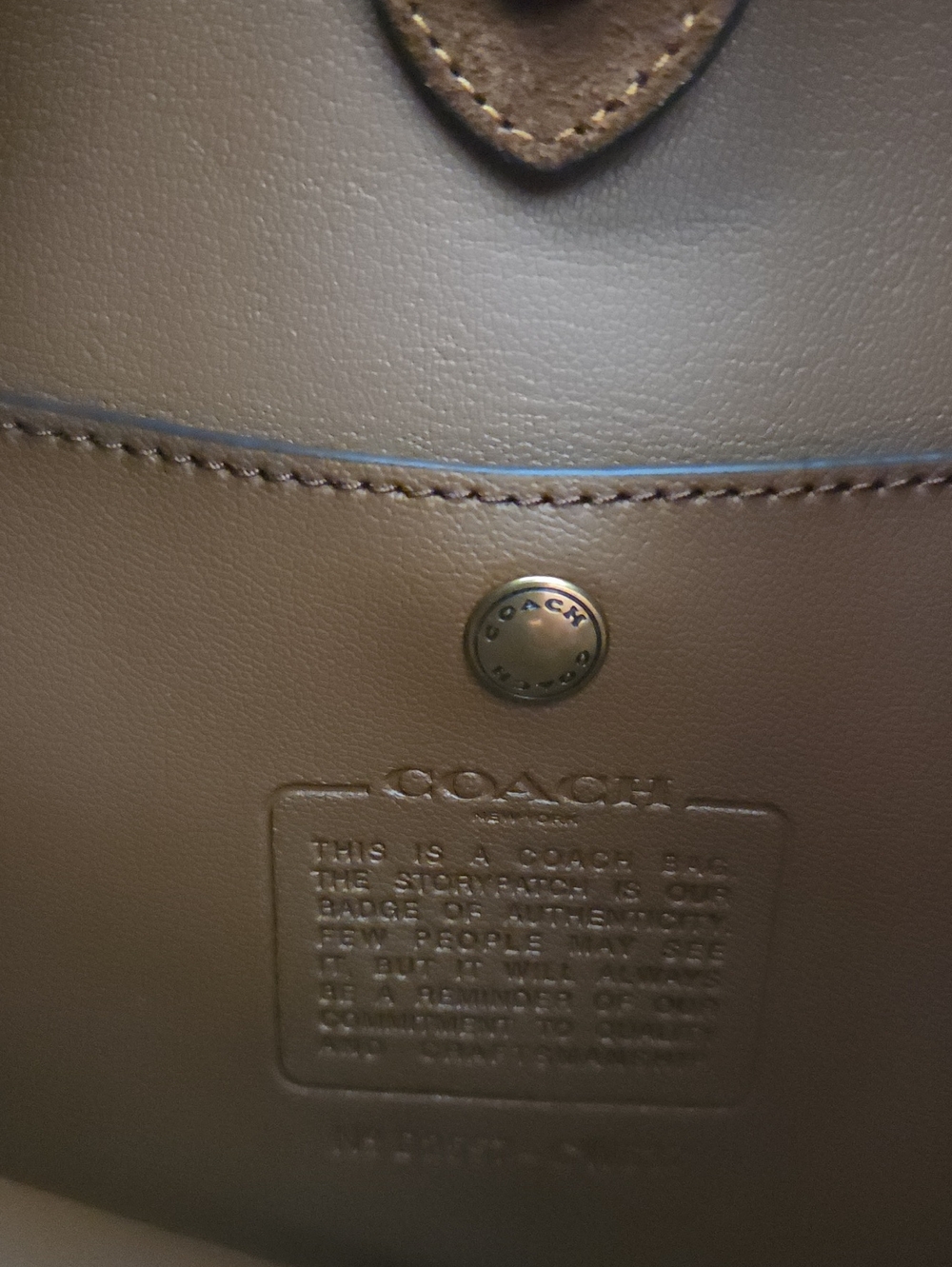 COACH BROOKLYN SHOULDER BAG 28 WARM BROWN SUEDE LEATHER HOBO MINIMALIST - Picture 11 of 16